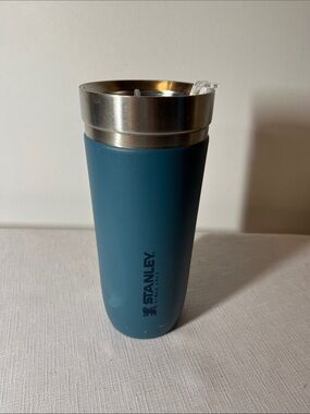 Stanley Blue Stainless Steel Travel Tumbler with Clear Flip Lid